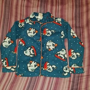 Fleece Christmas Pajamas  (Kids- Size 8)